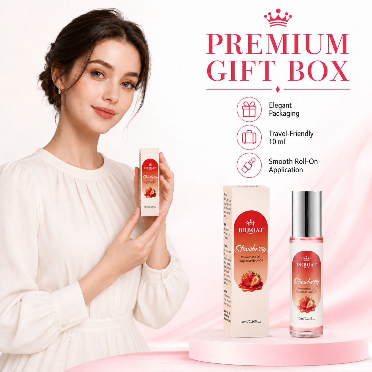Perfume Fragrance Oil - 여성을 위한 딸기 향 롤온 향수