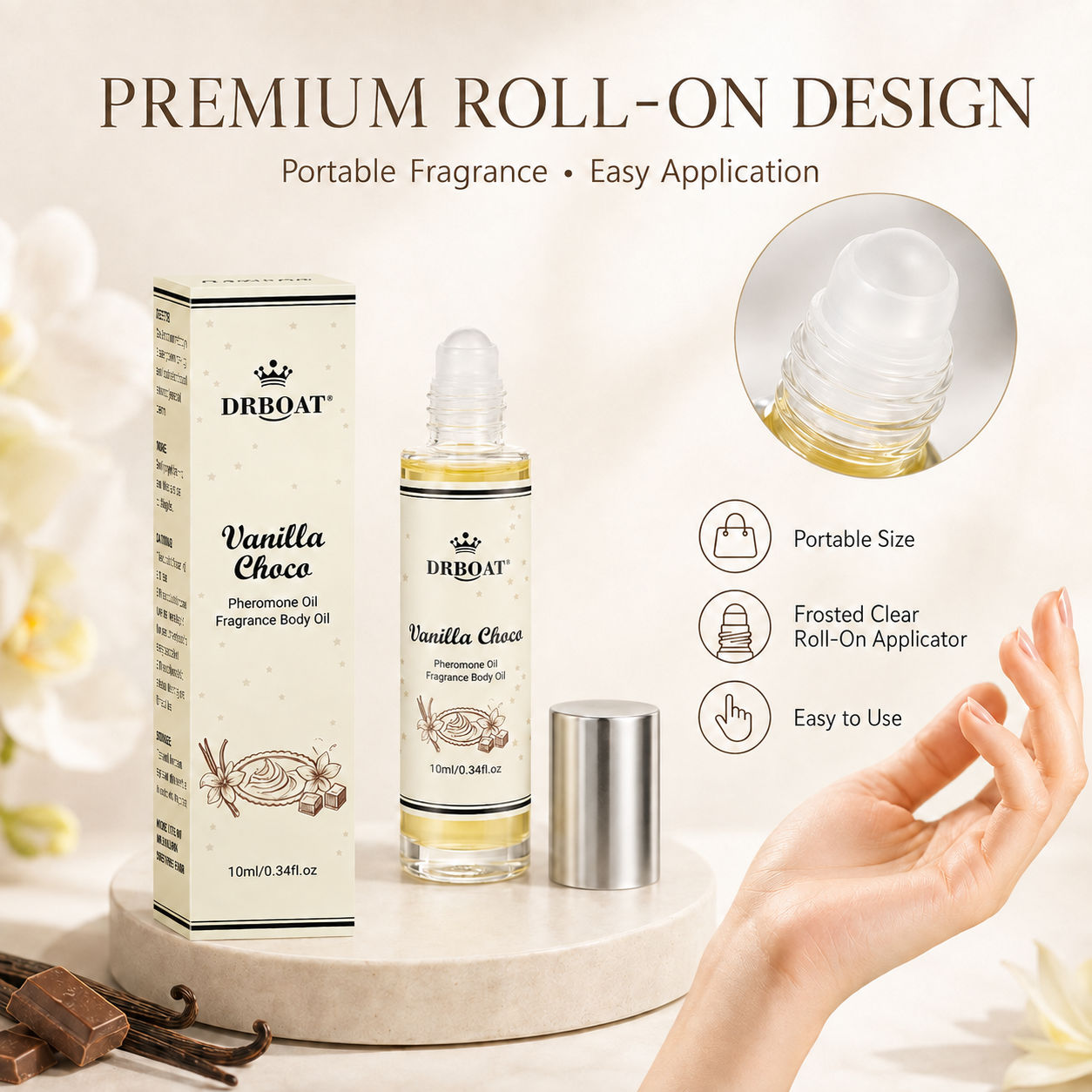 여성용 바닐라 초콜릿 샌달우드 롤온 향수 오일, 알코올 - Perfume Fragrance Oil 리뷰 및 가격