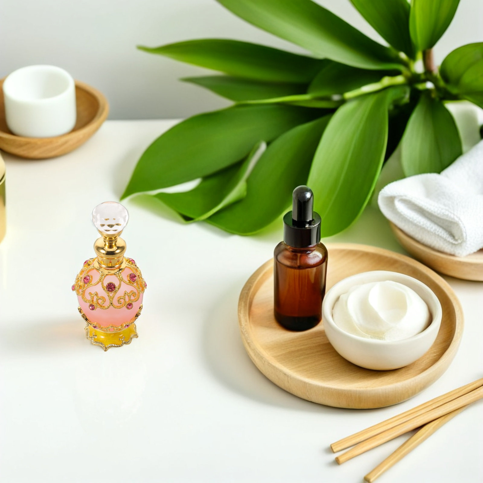 15ml 크리스탈 장식 향수병, 유리 재질, 리필 가능 - Perfume Fragrance Oil 리뷰 및 가격